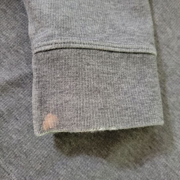 Under Armour Women's Gray Crewneck Sweatshirt Cropped Criss-Cross Back Detail - Picture 13 of 14